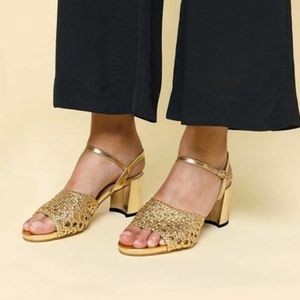 SOLD Gold Rouje Lina Sandals
